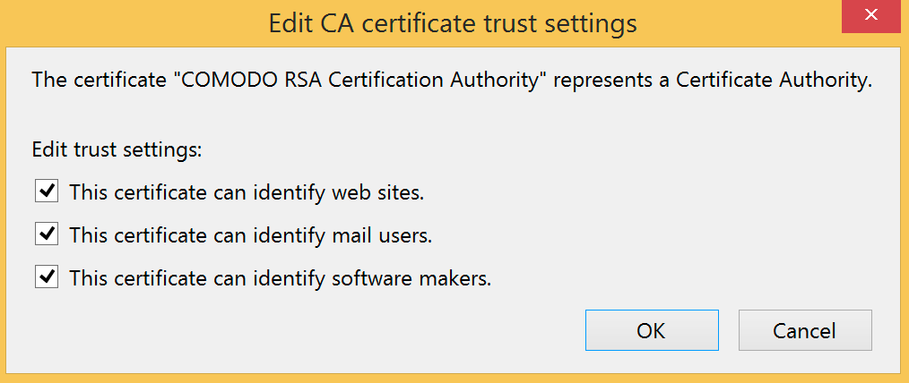 Postbox Certificate Trust