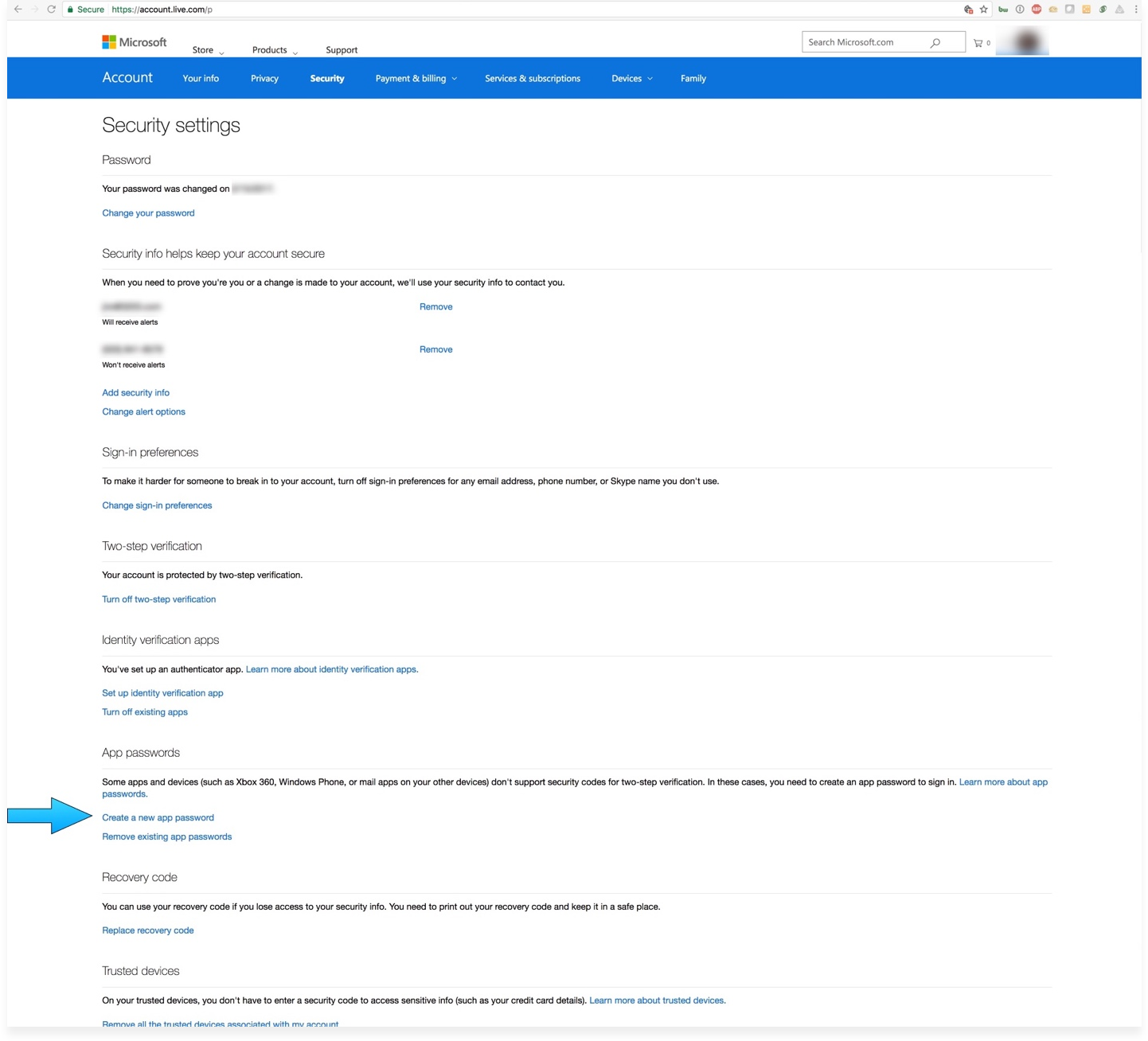 Outlook Two-Step Authentication