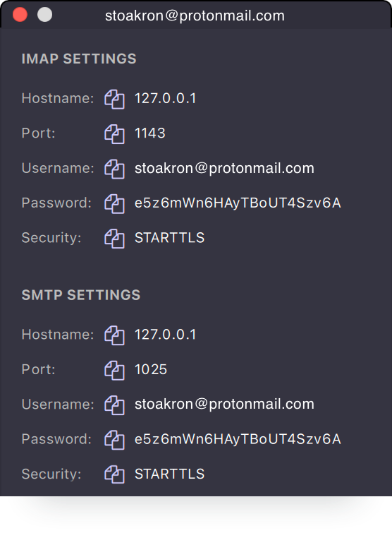 ProtonMail Email Settings